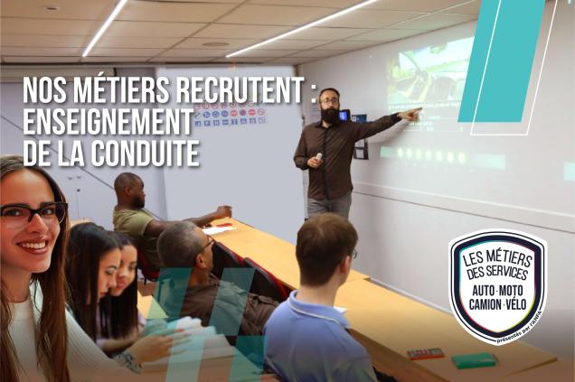 Actualité nos métiers recrutent enseignement de la conduite - auto-écoles